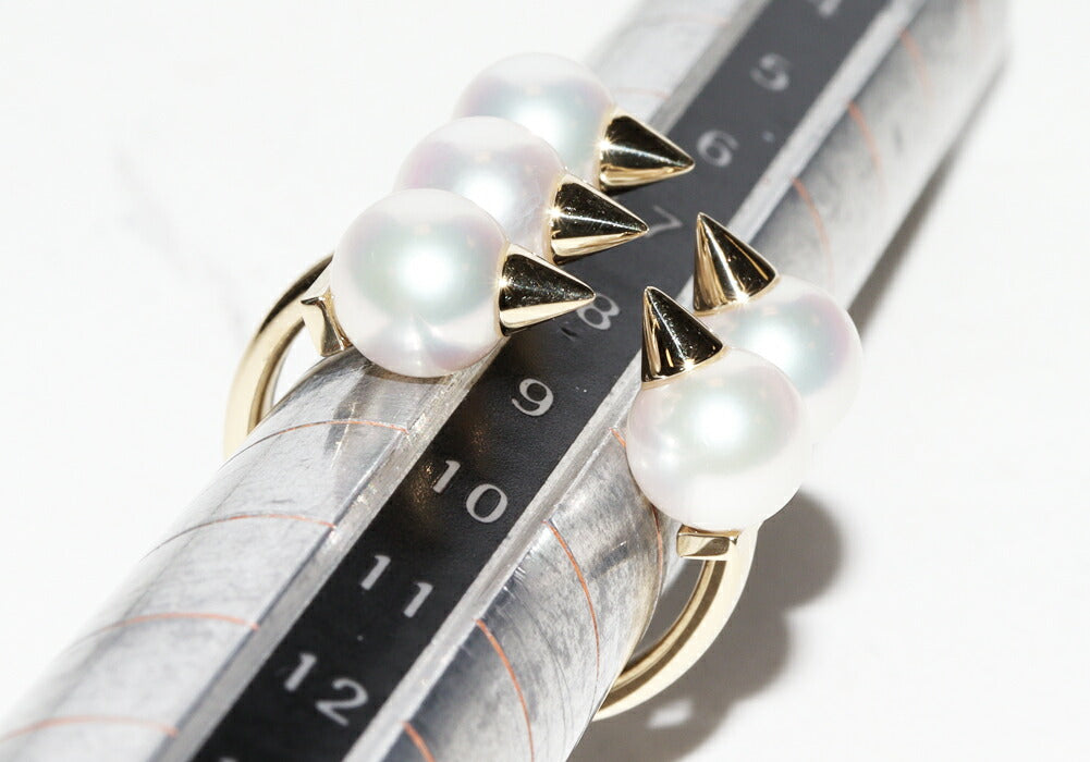 Tasaki K18YG Akoya Pearl Ring