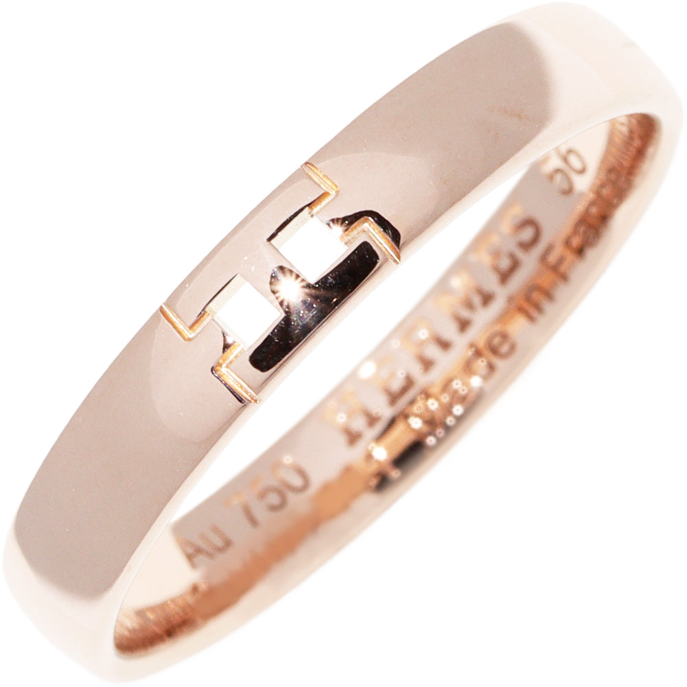 Hermes K18PG Ever Hercules Ring H119851B 00046