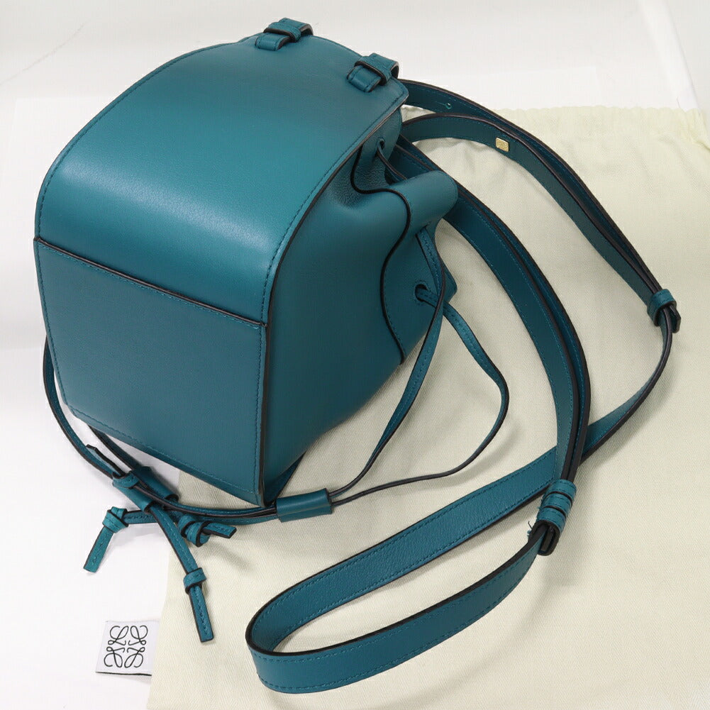 Loewe Mini Hammock Drawstring Shoulder Bag Blue