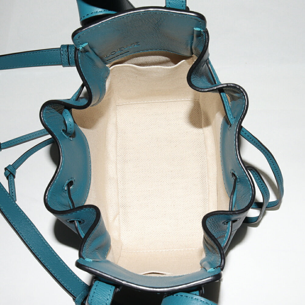 Loewe Mini Hammock Drawstring Shoulder Bag Blue