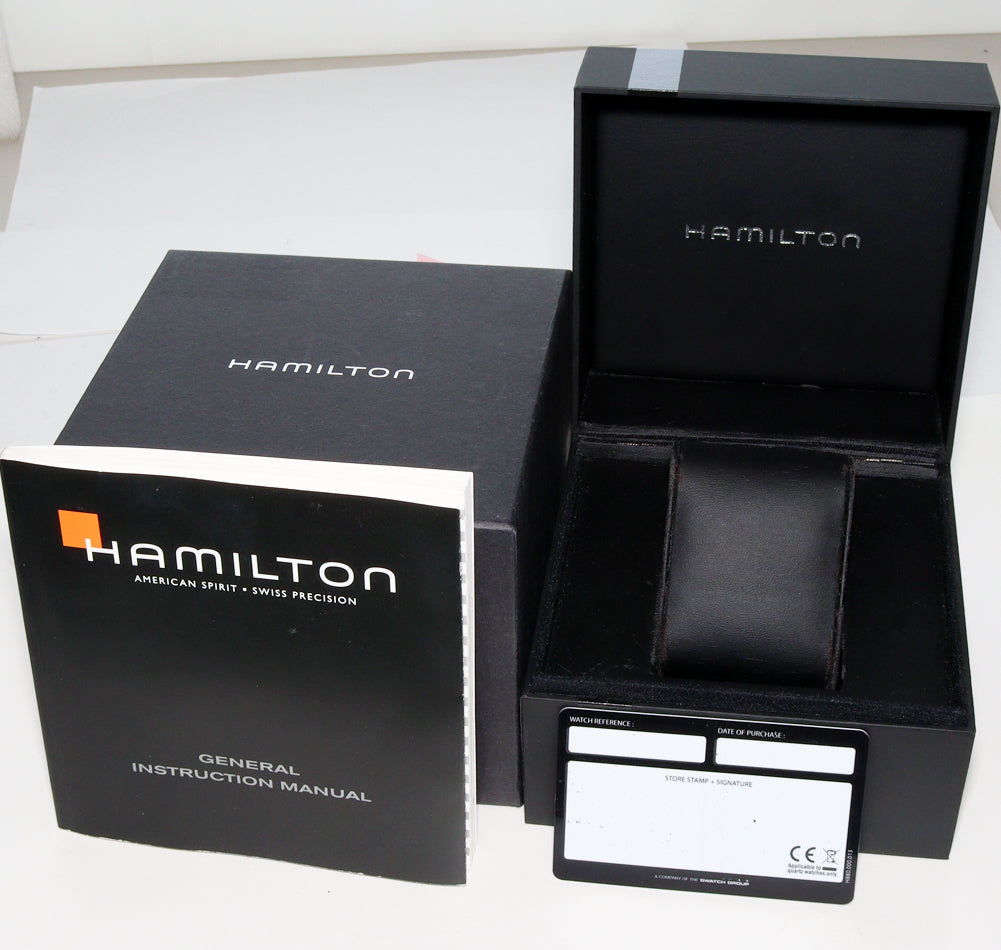 Hamilton Jazzmaster Chrono Quartz Stainless Steel Watch H32612135 in Great Condition