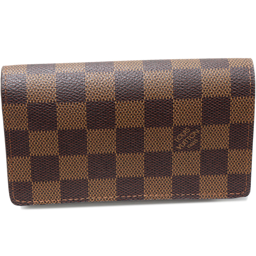 Louis Vuitton Damier Canvas Portefeuille Tresor Wallet N61736 in Great Condition