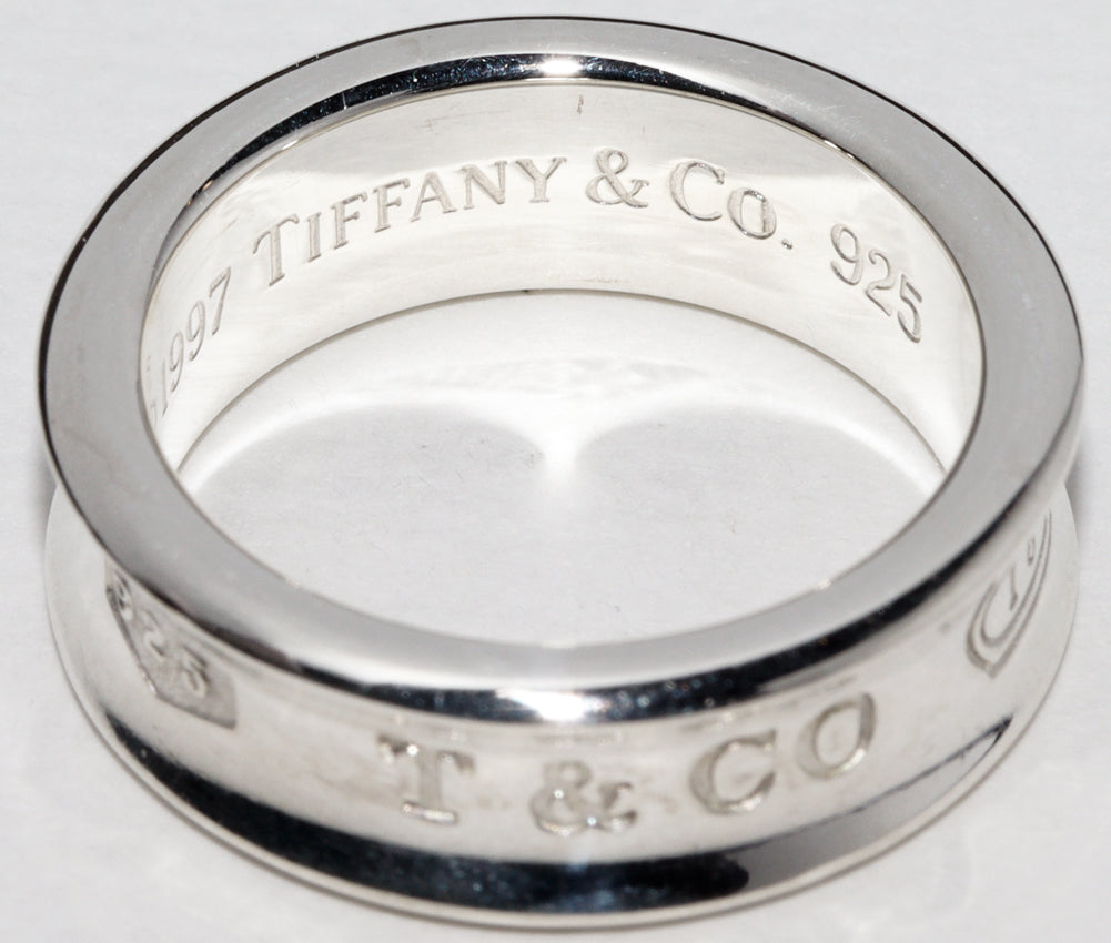 Tiffany & Co 1837 Ring Silver 13 in Great Condition