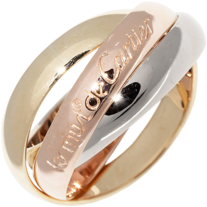 Cartier Trinity Ring K18YG K18WG K18PG #48