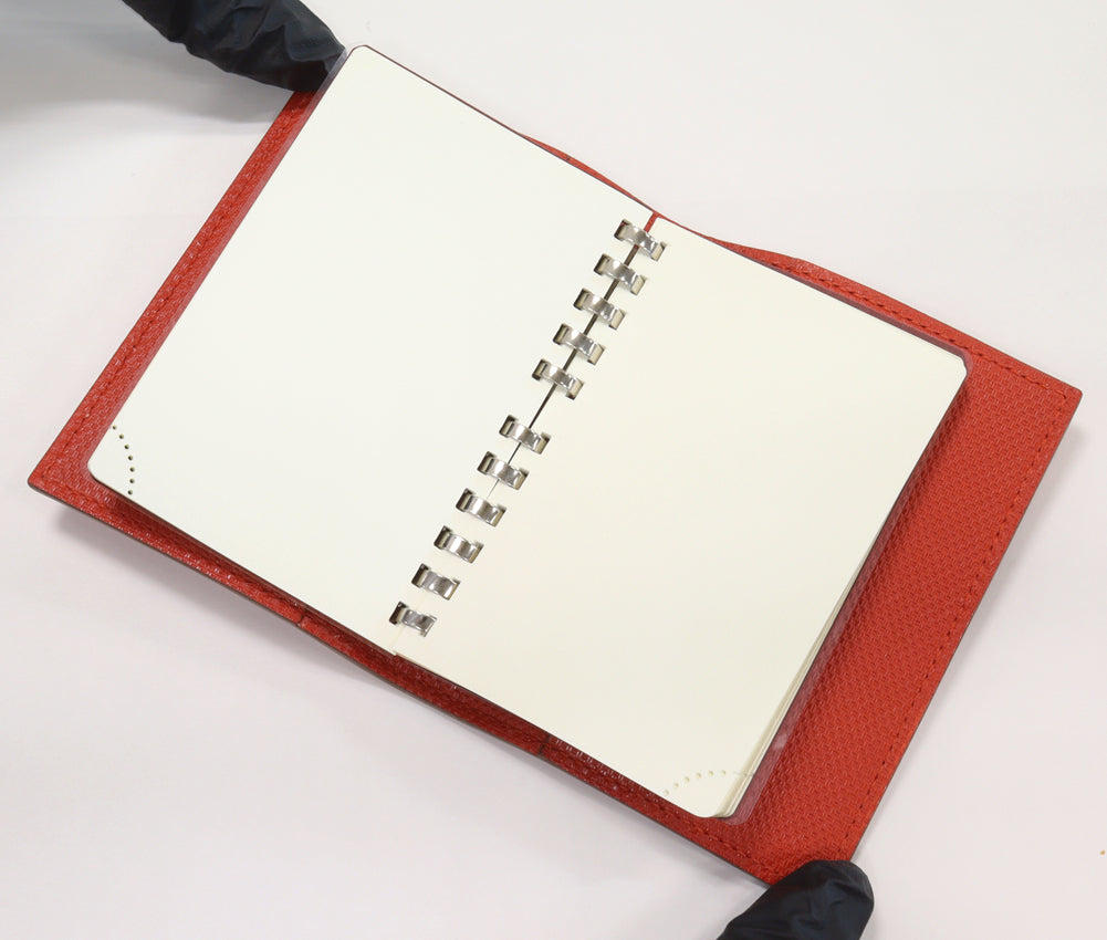 Hermes Agenda PM Notebook Cover Grand Ash Silver Hardware in Pristine Condition