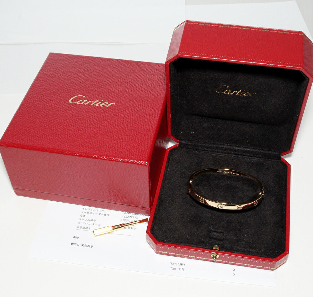 Cartier Love Bracelet Bangle K18YG B60355