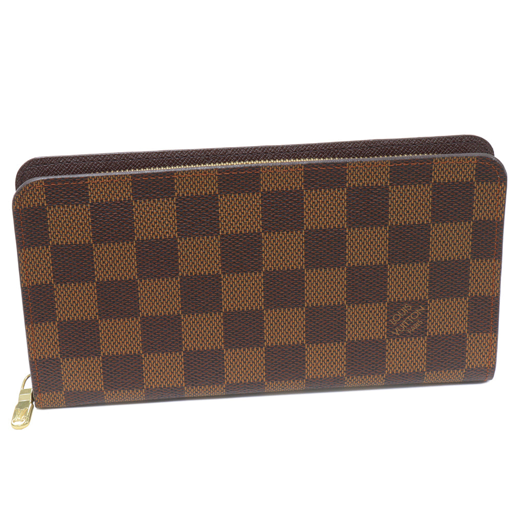 Louis Vuitton Damier Round Zipper Long Wallet N61728 in Pristine Condition