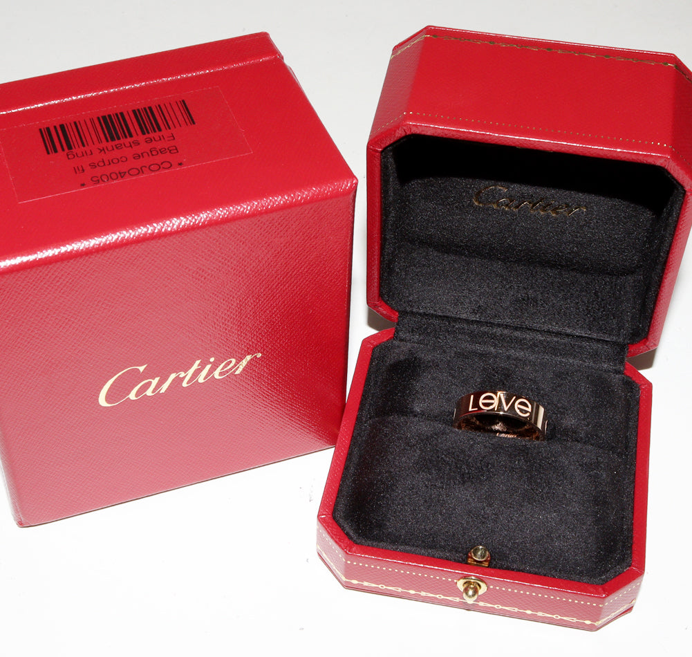 Cartier K18PG LOVE Ring 19.5 Size in Great Condition