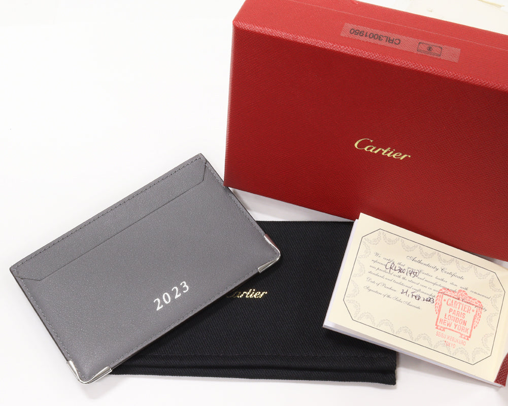 Cartier Calf Card Case L3001950 in Pristine Condition