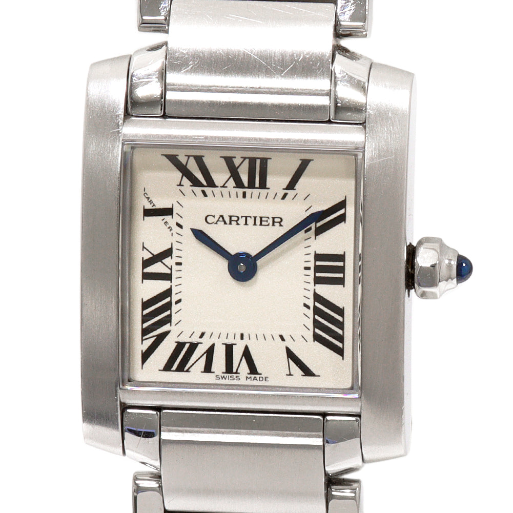 Cartier Tank Française SM W51008Q3 Stainless Steel Quartz Ladies