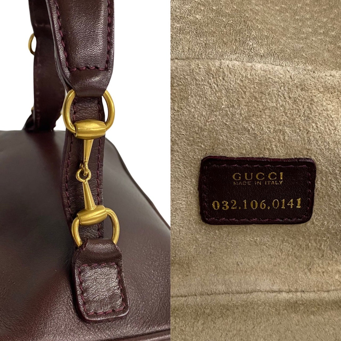 Gucci Leather Horsebit Vanity Bag Leather Vanity Bag 032 106 in Very Good Condition