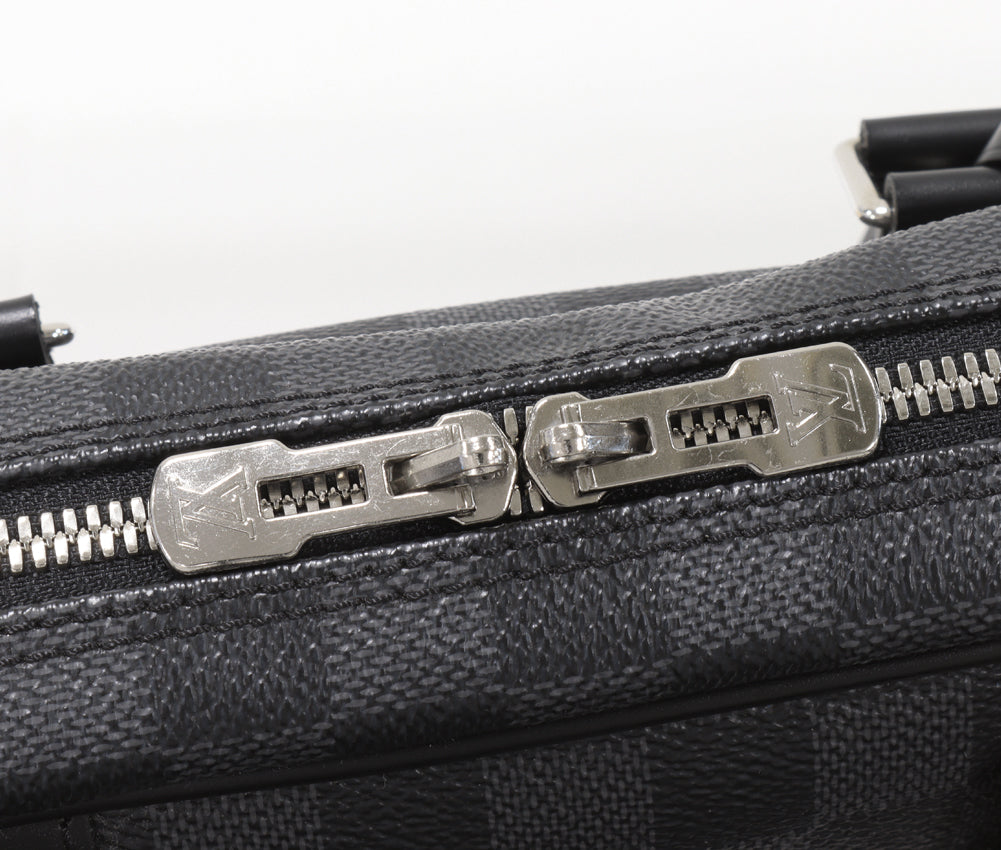 Louis Vuitton Damier Graphite Porte-Documents Voyage Briefcase N41125 in Pristine Condition