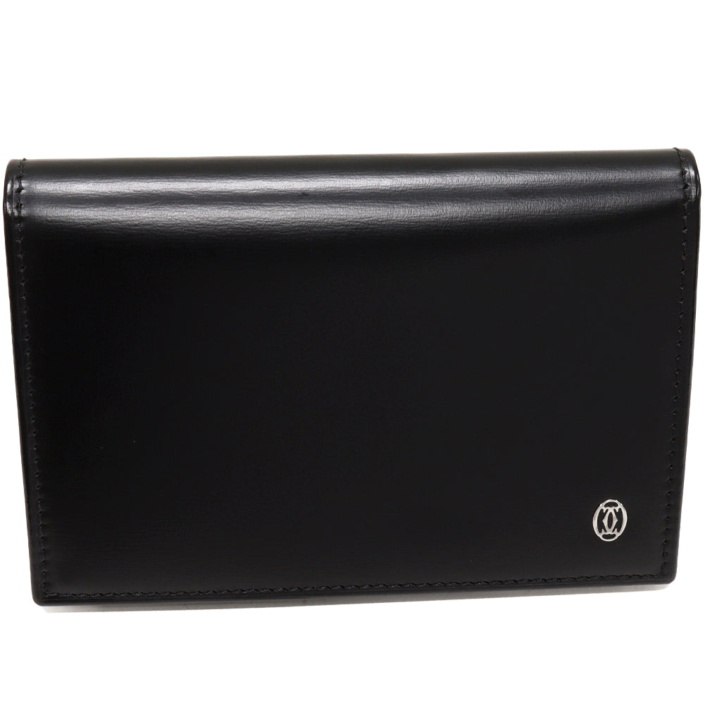 Cartier Bifold Card Case with Pass Case, Black, L3000132 in Great Condition