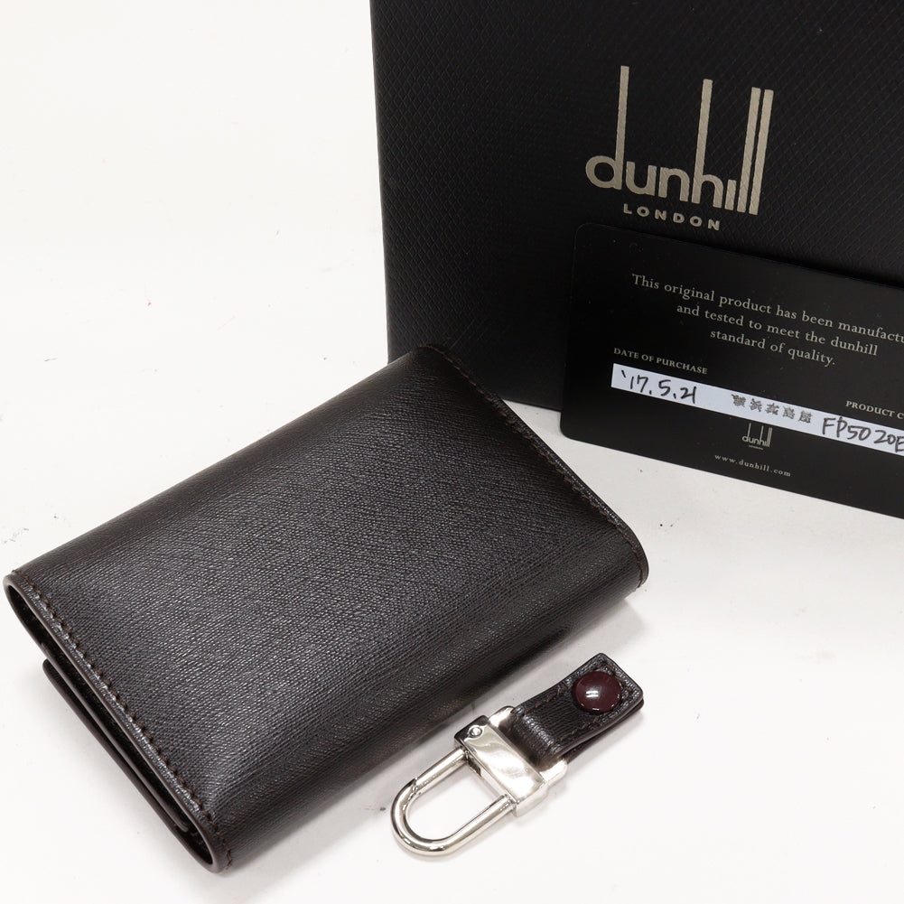 Dunhill 6 Key Case Sidecar Calf Dark Brown FP5020E in Pristine Condition