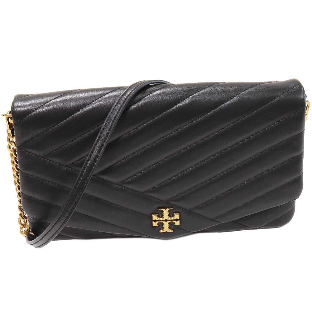 Tory Burch Kira Chevron Calf Leather Shoulder Bag Clutch 56824-001