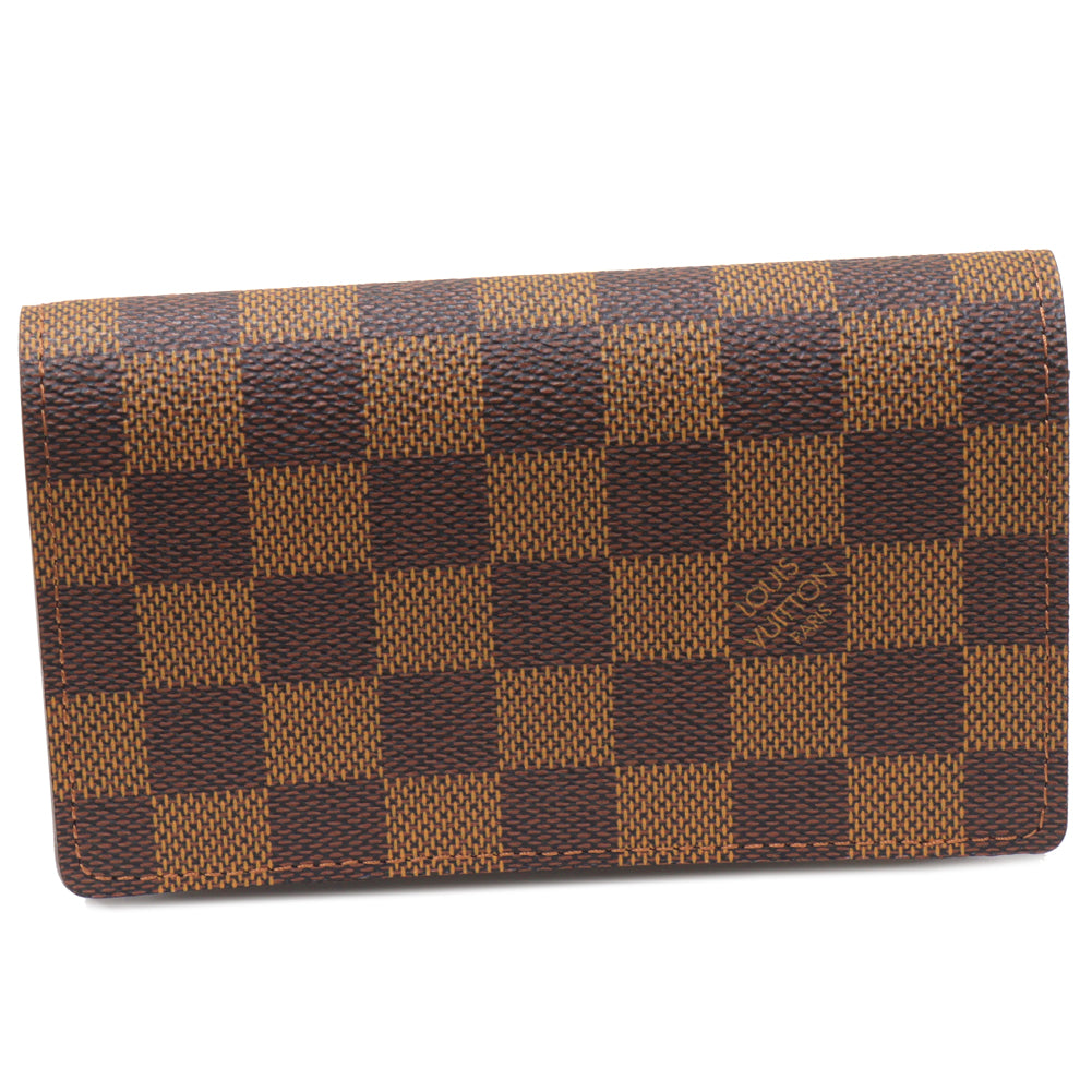 Louis Vuitton Damier Portefeuille Tresor Bifold Wallet N61736 in Pristine Condition