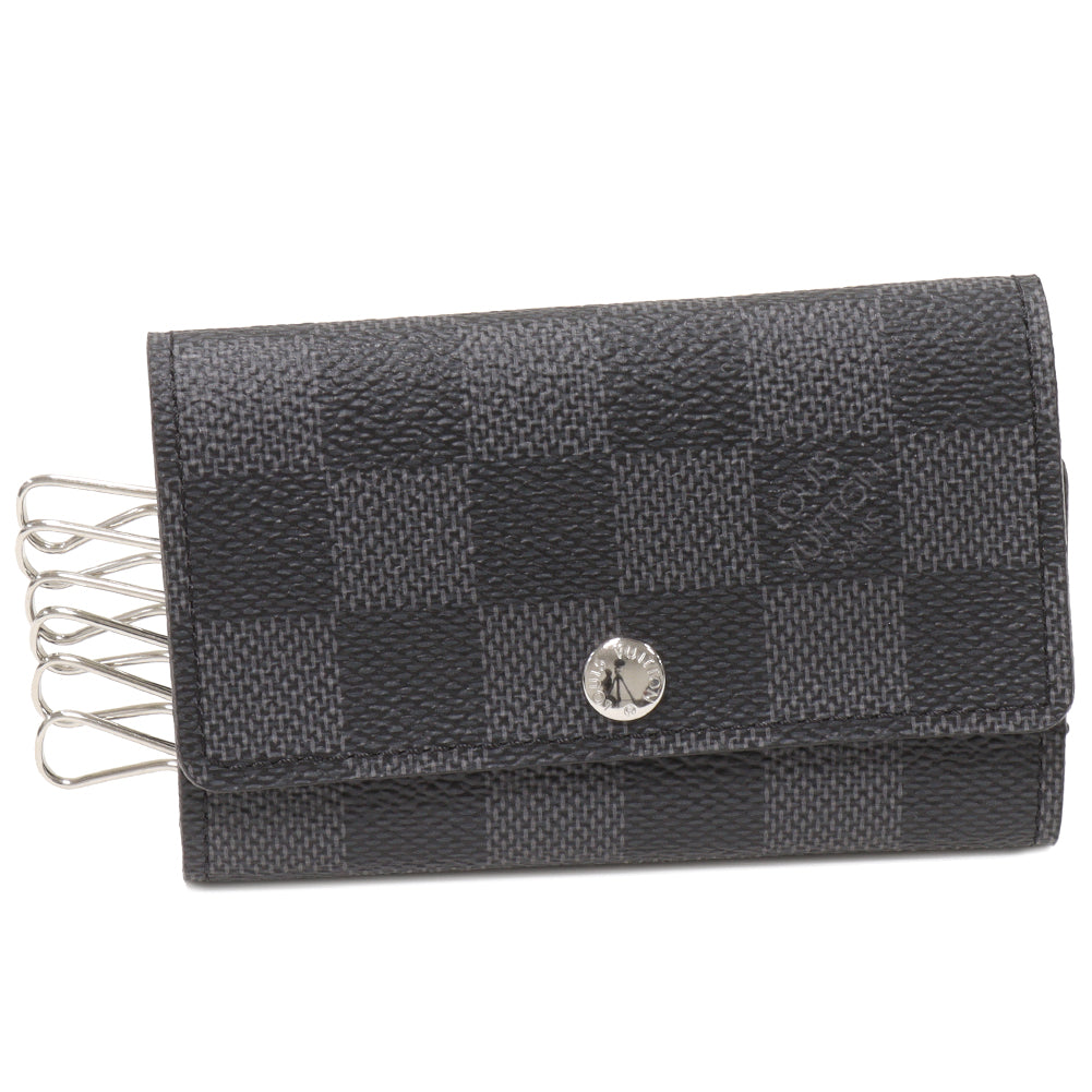 Louis Vuitton Damier Graphite 6 Key Holder N62662 in Pristine Condition