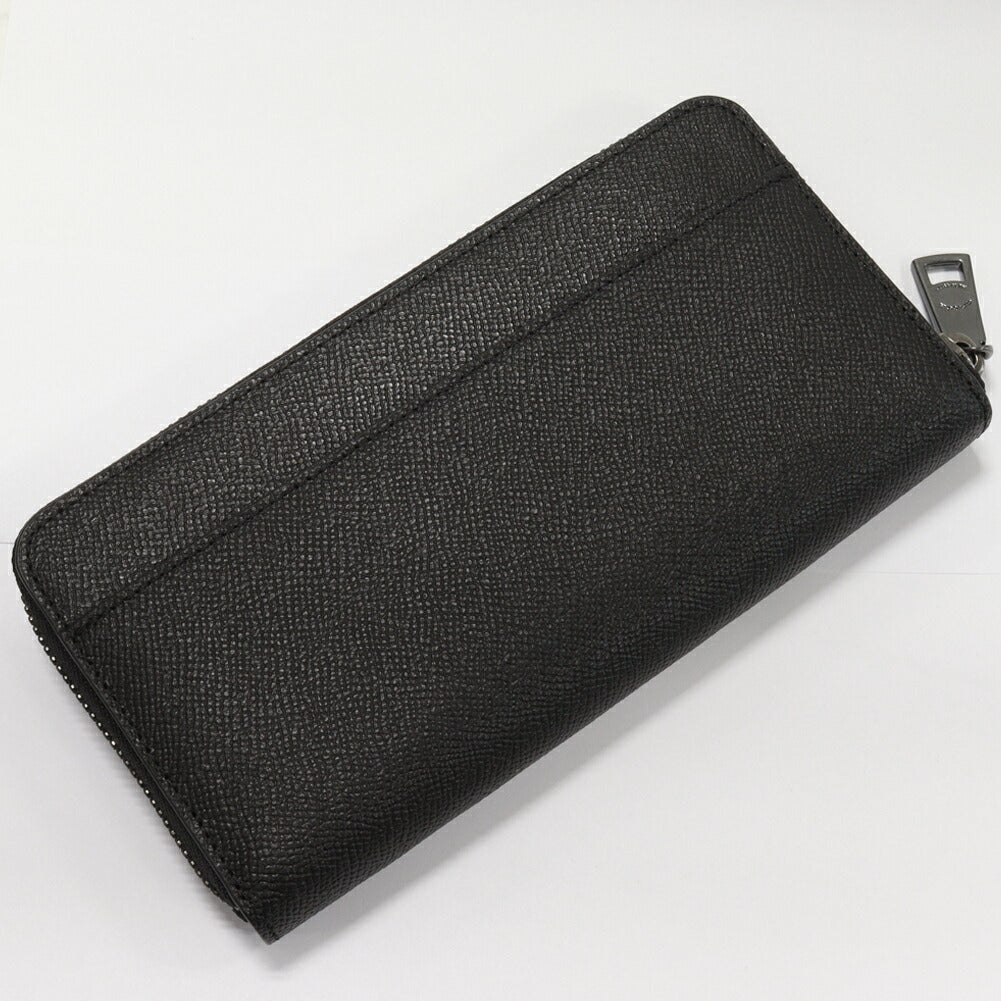 Coach Accordion Wallet Crossgrain Leather Black in Pristine Condition