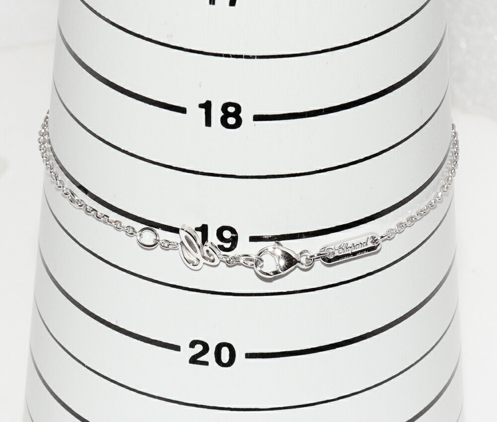 Chopard K18WG Diamond Happy Bracelet 85A054