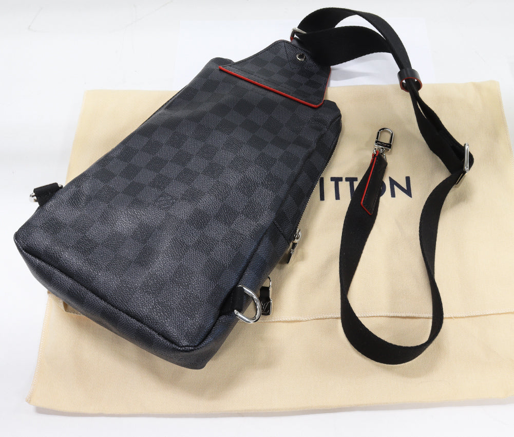 Louis Vuitton Damier Graphite Sling Bag N44055 in Pristine Condition