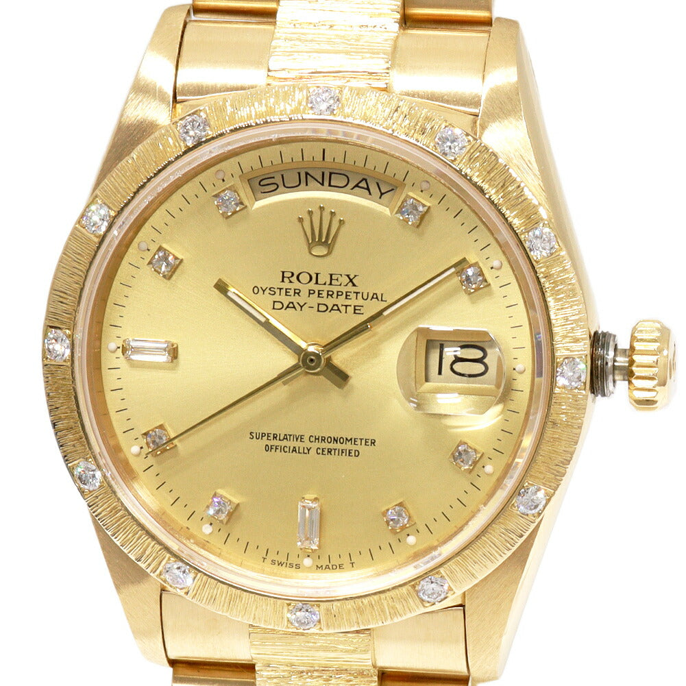 Rolex Day-Date 18108A Yellow Gold Diamond Watch