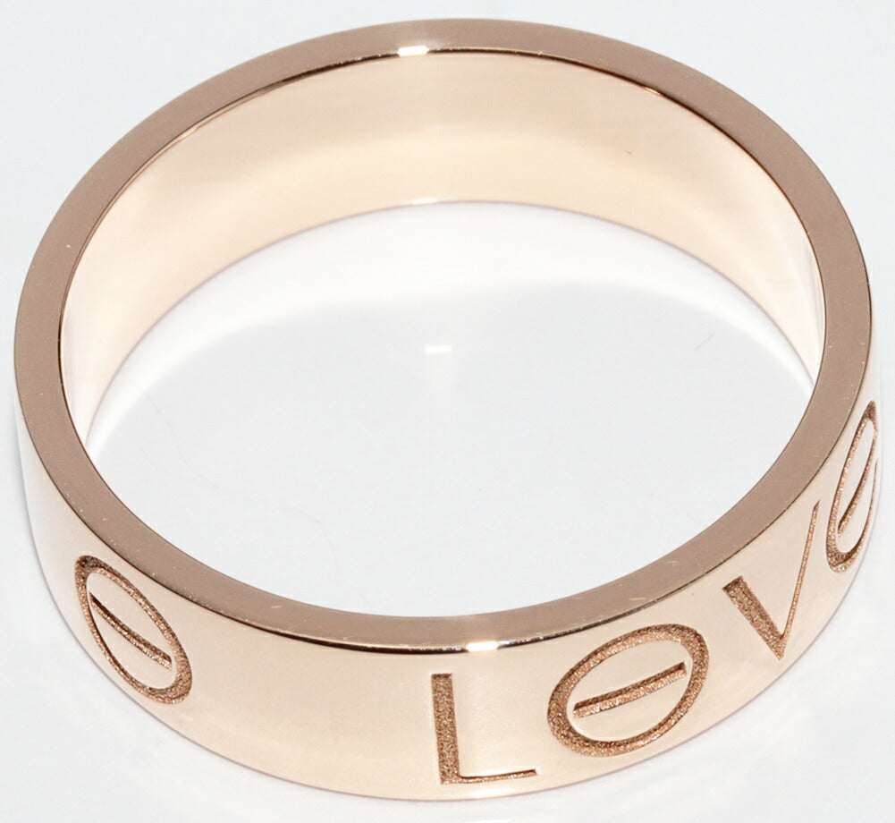 Cartier K18PG LOVE Ring #56