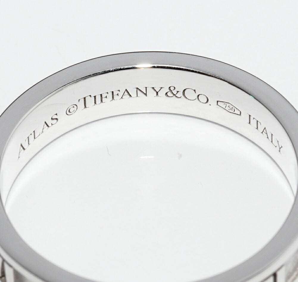 Tiffany & Co Atlas Narrow Ring K18WG Diamond