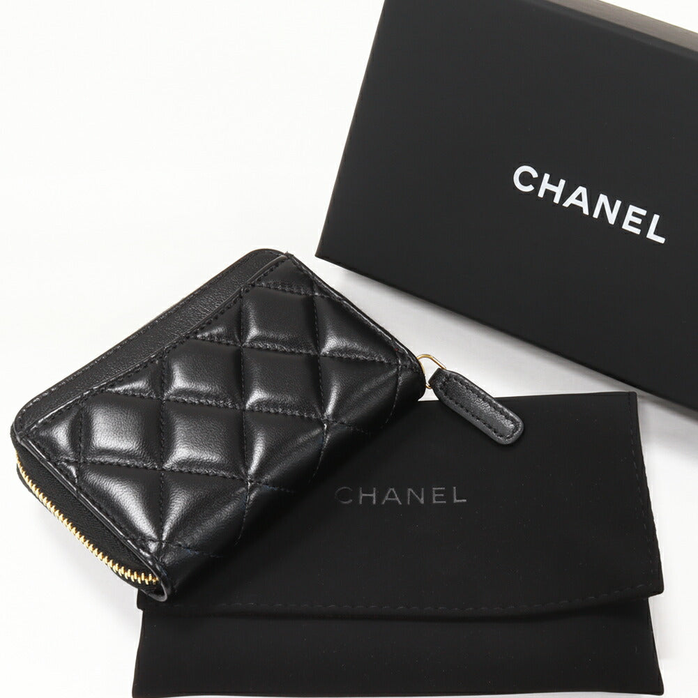 Chanel Lambskin Coin Case Classic Zip AP0216