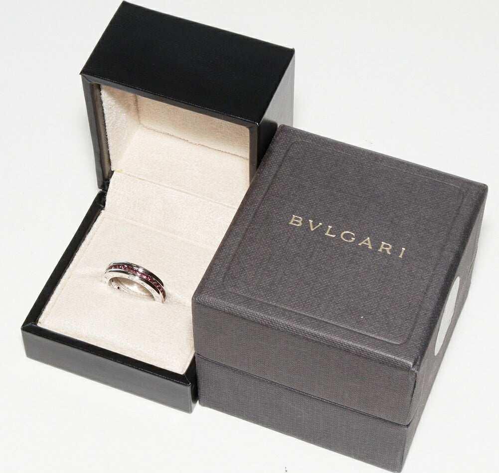 Bvlgari K18WG Garnet B.zero1 Ring AN852563