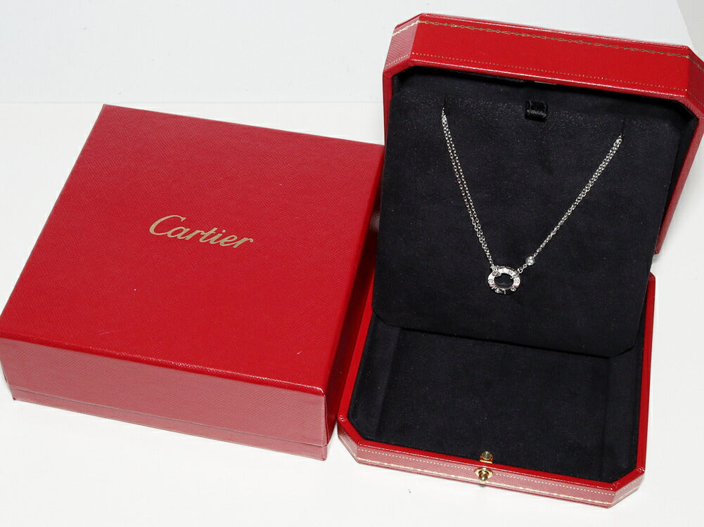 Cartier K18WG Diamond Pendant Necklace B72194