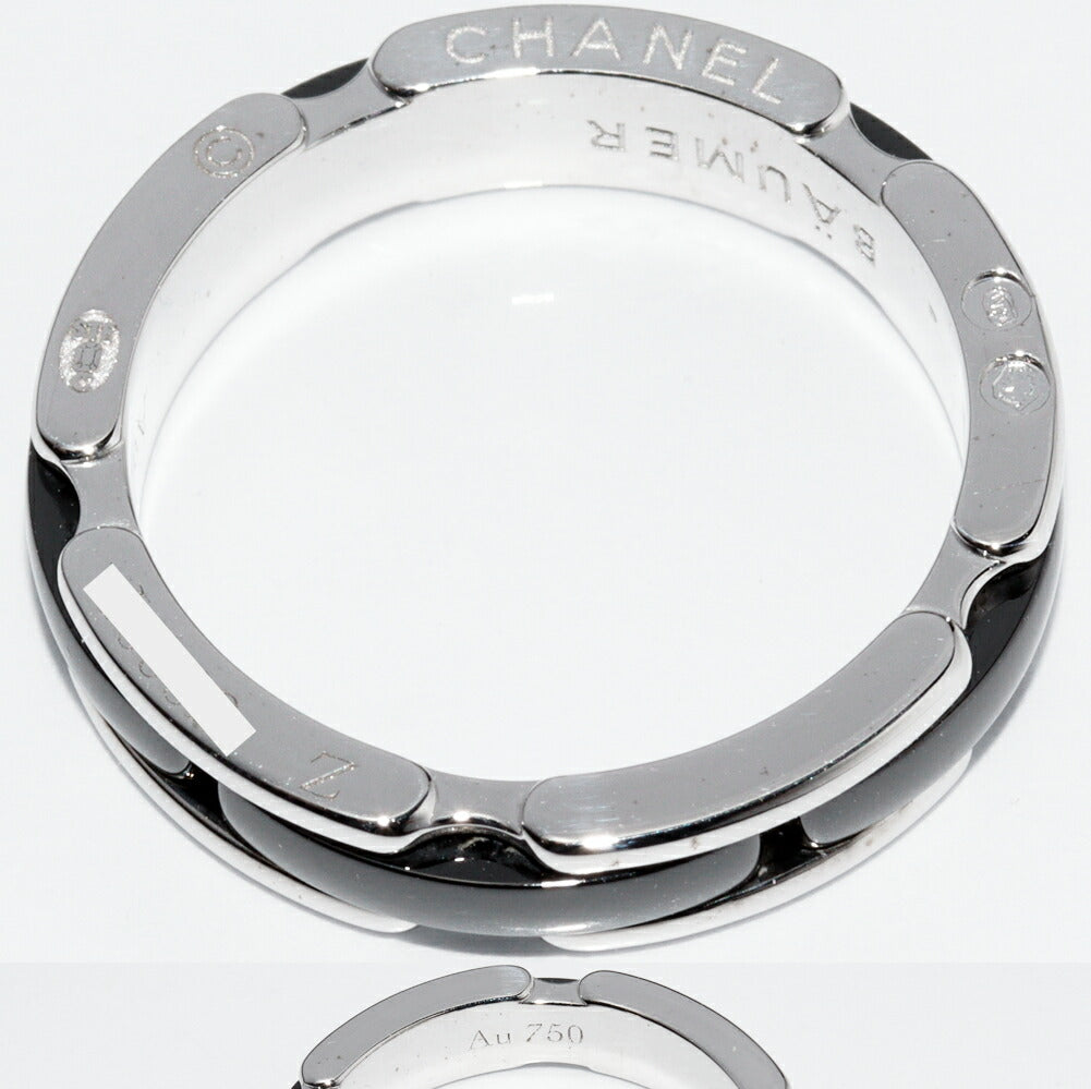 Chanel Black Ceramic Ring J3092