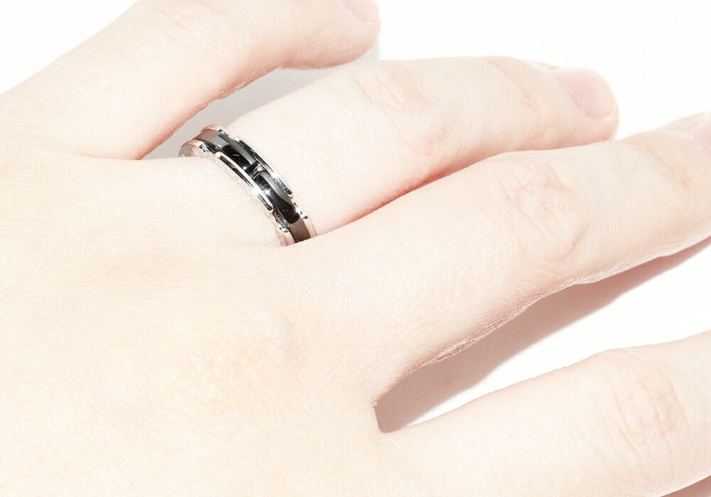 Chanel Black Ceramic Ring J3092