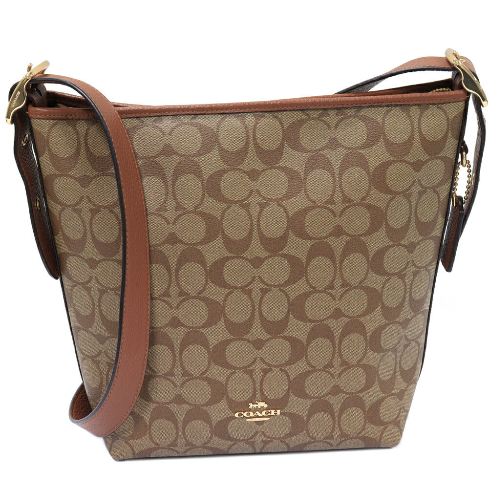 Coach Signature PVC Canvas Shoulder Bag C2819