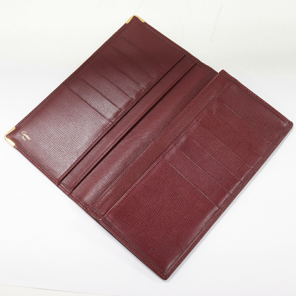 Cartier Must Line Zip Wallet Bordeaux