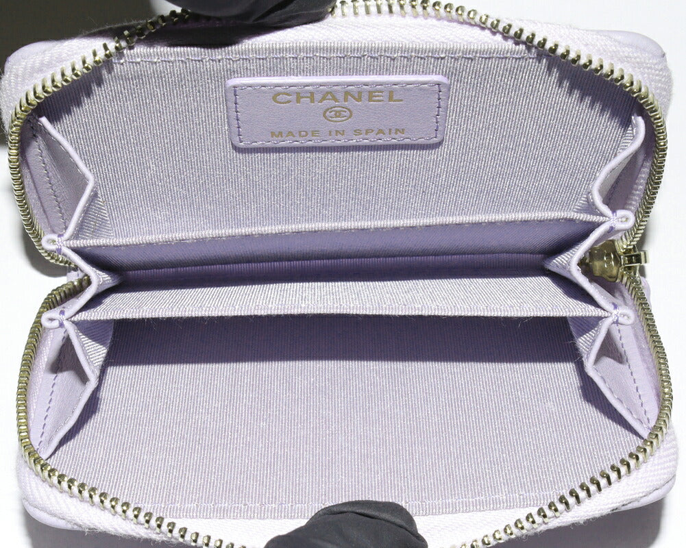 Chanel Lambskin Coin Purse Lavender