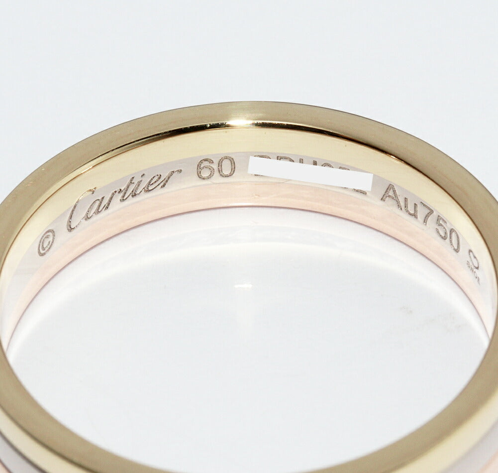 Cartier K18YG K18WG K18PG Vendome Ring B40521