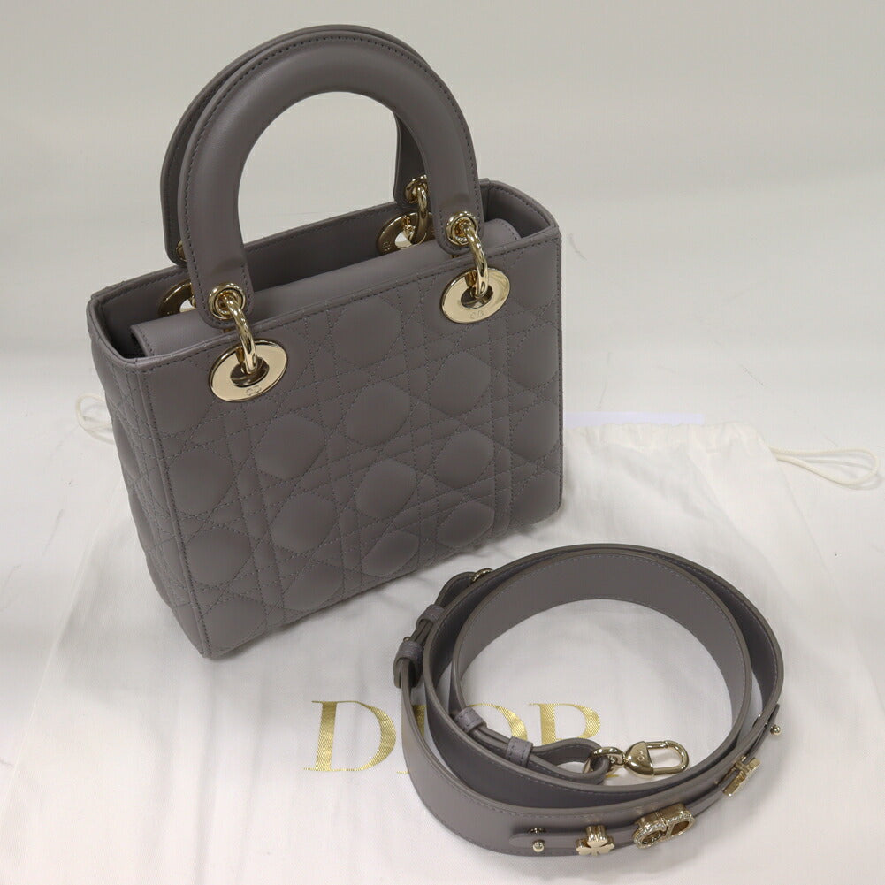 Dior Lady Dior Small Lambskin Handbag