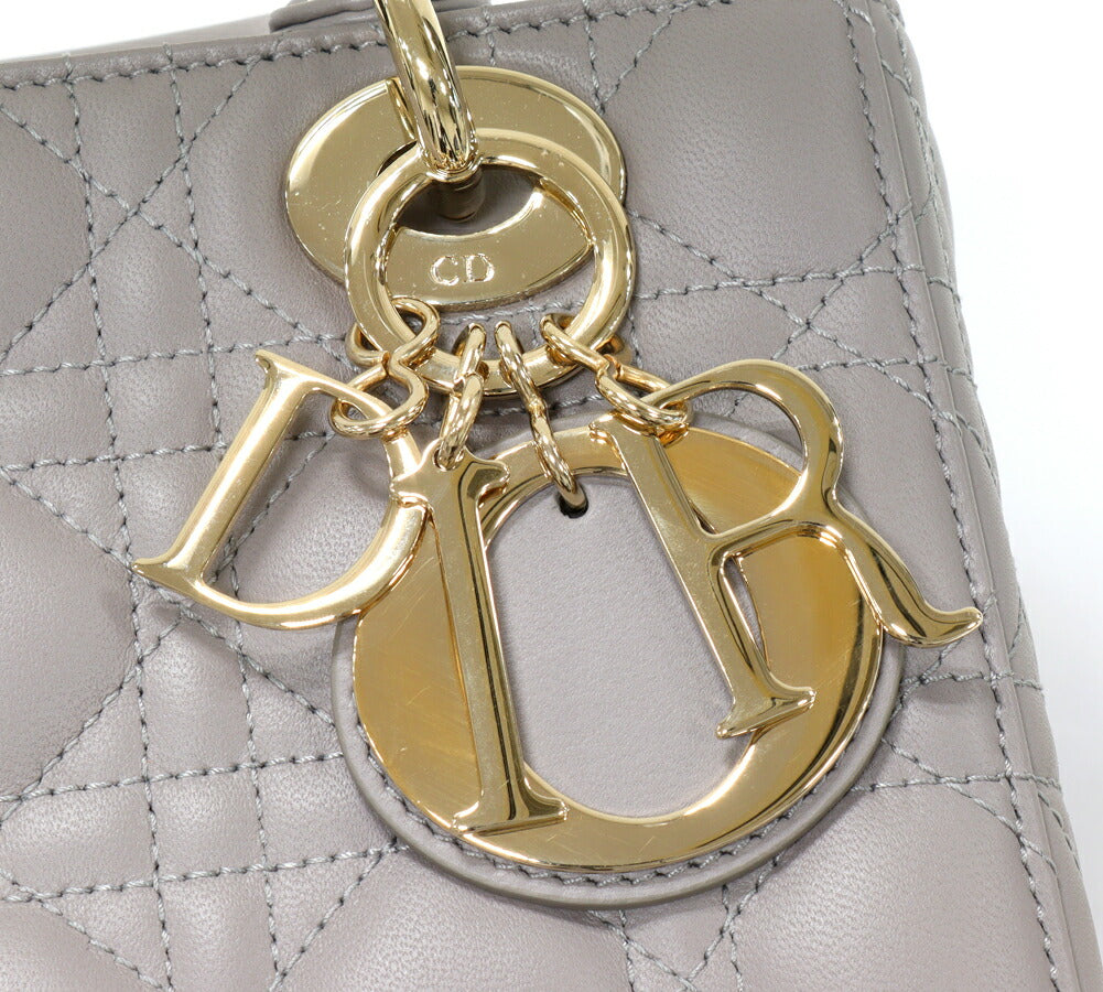 Dior Lady Dior Small Lambskin Handbag