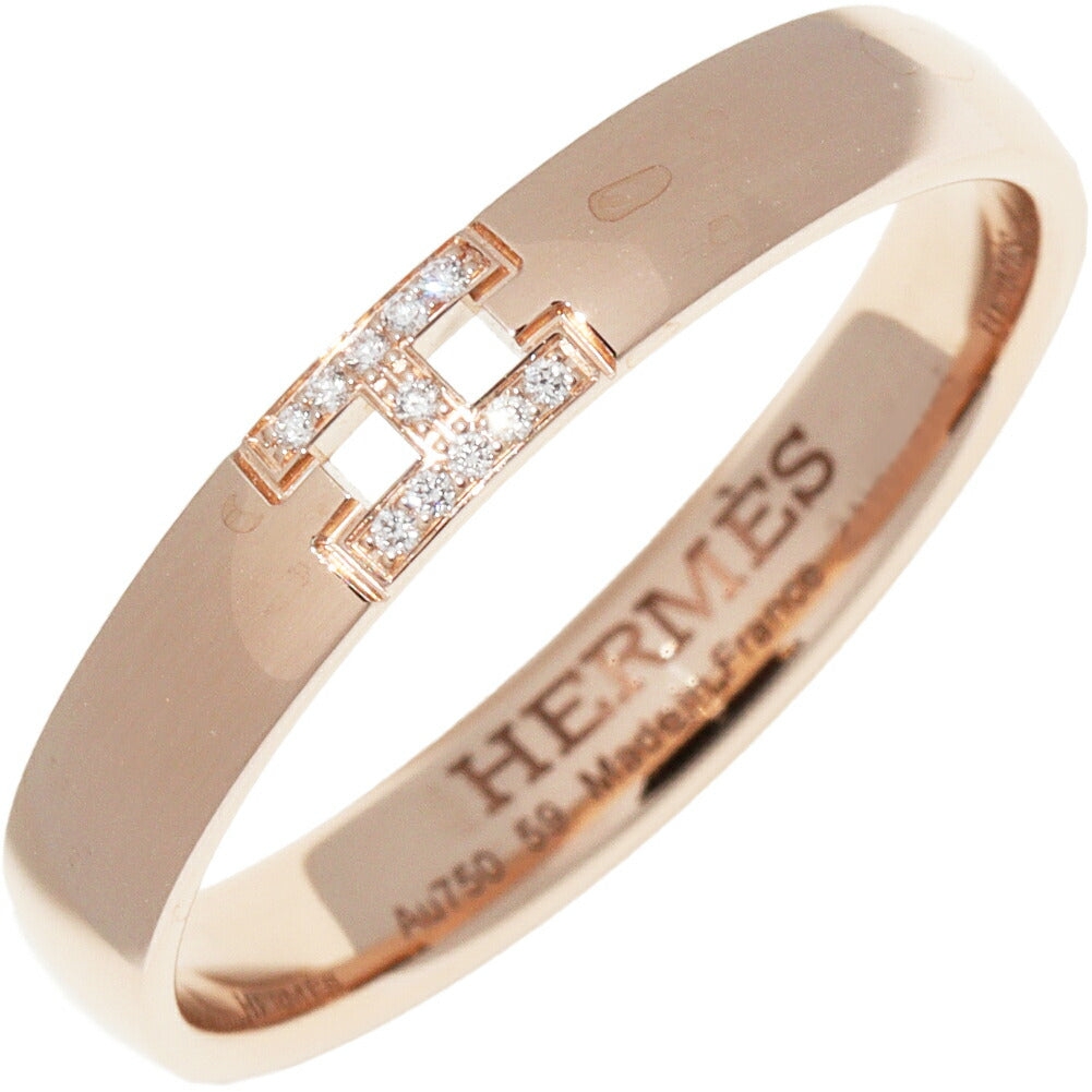 Hermes K18PG Diamond Ever Hercules Ring