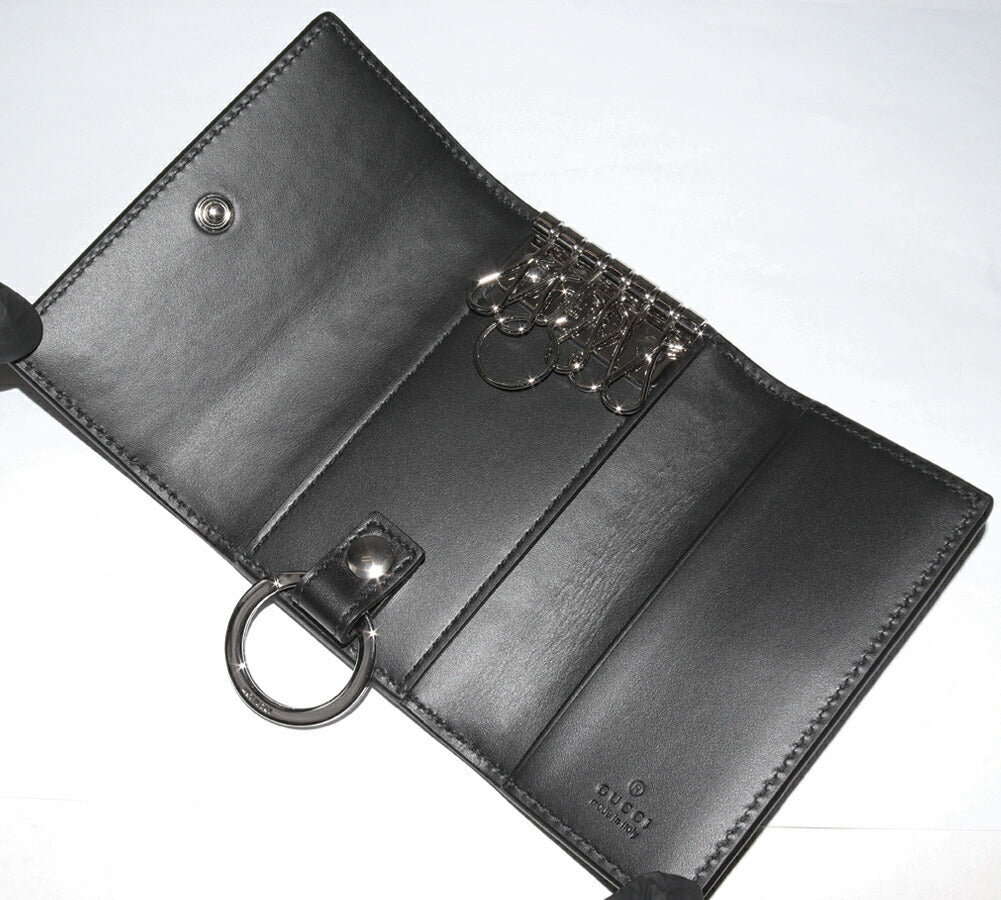 Gucci Leather Key Case Black