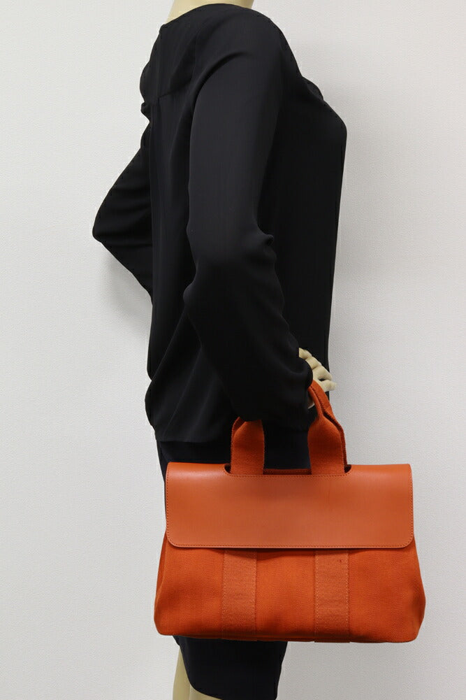 Hermes Valparaiso PM Handbag Tote Orange