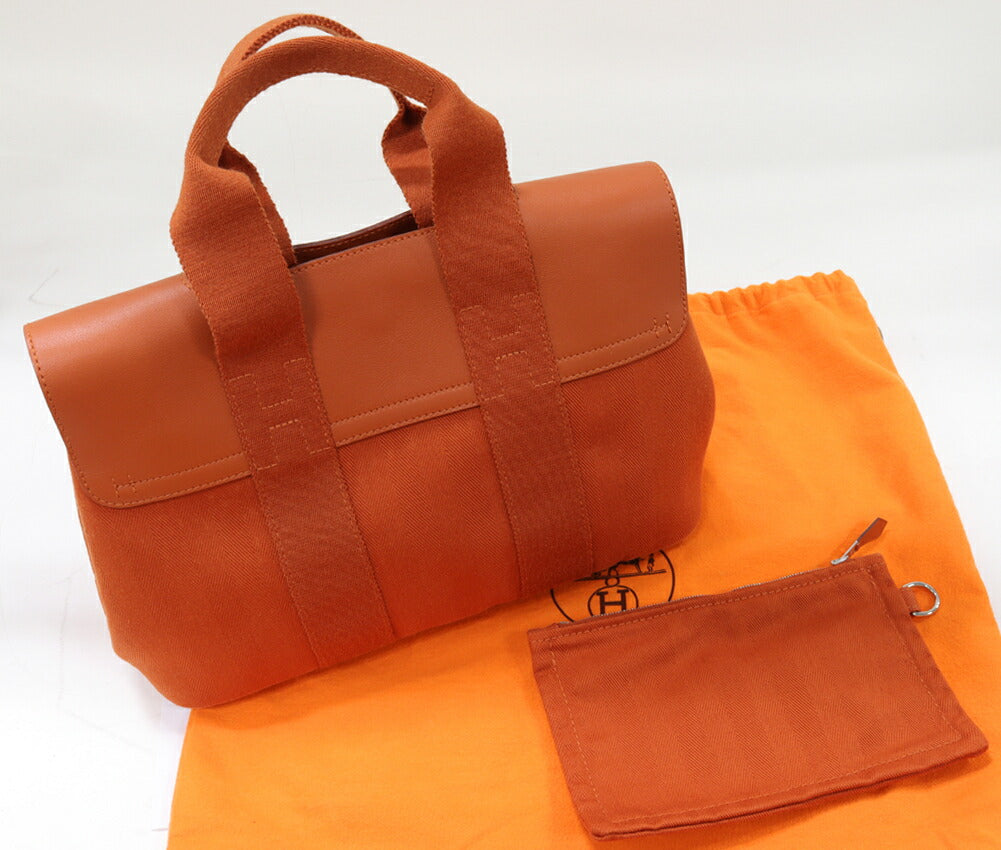 Hermes Valparaiso PM Handbag Tote Orange