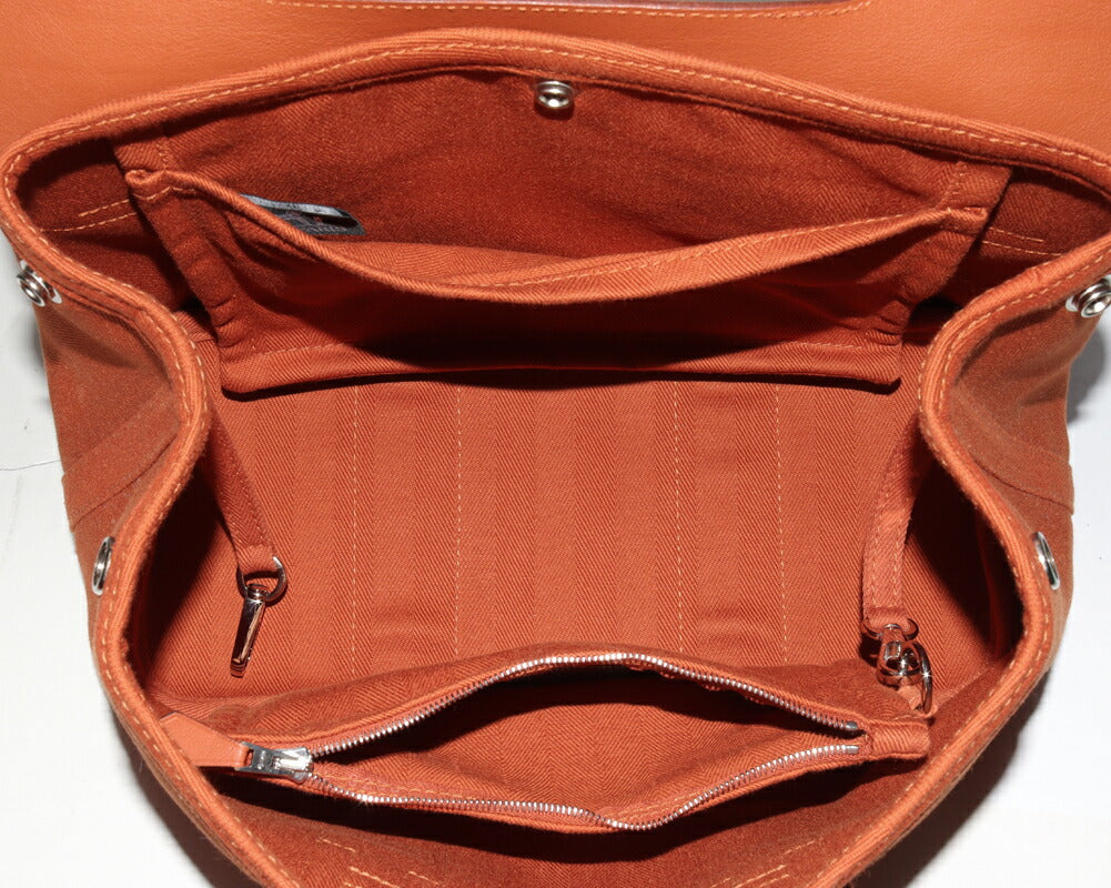 Hermes Valparaiso PM Handbag Tote Orange