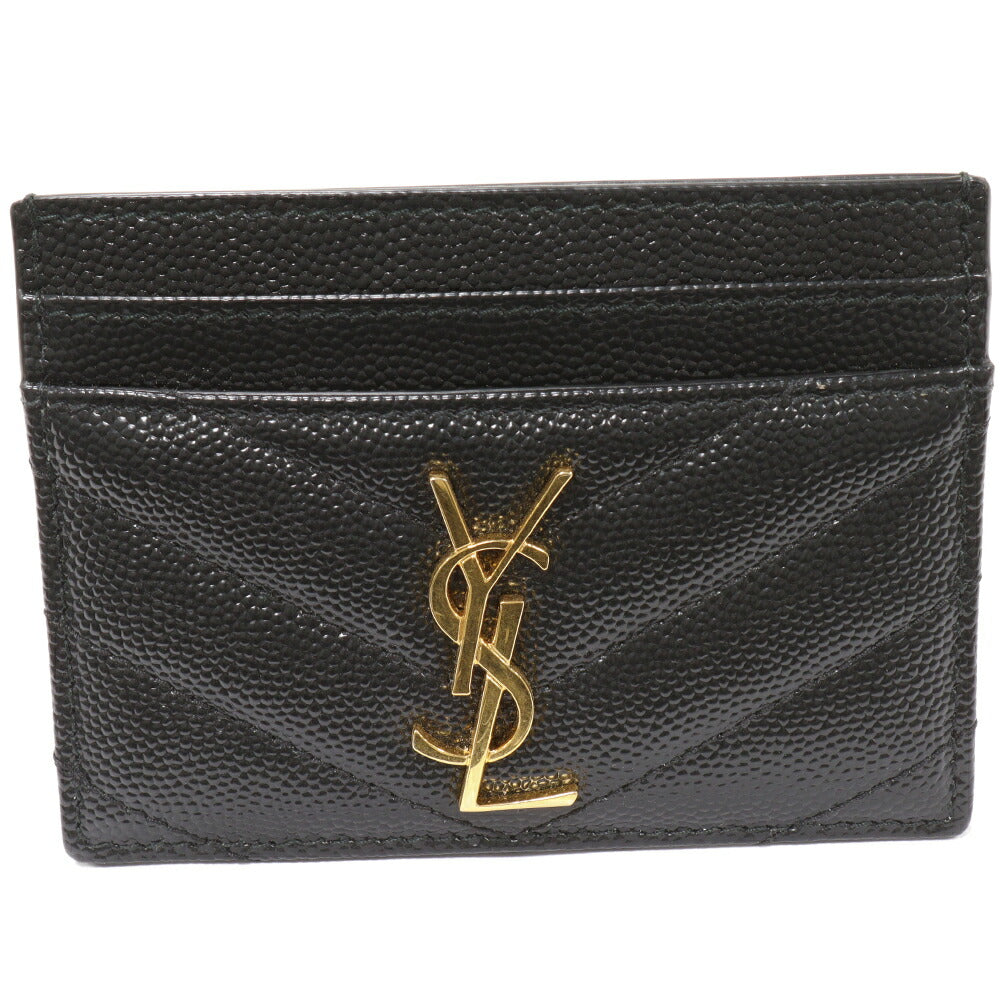 Yves Saint Laurent Embossed Leather Card Case