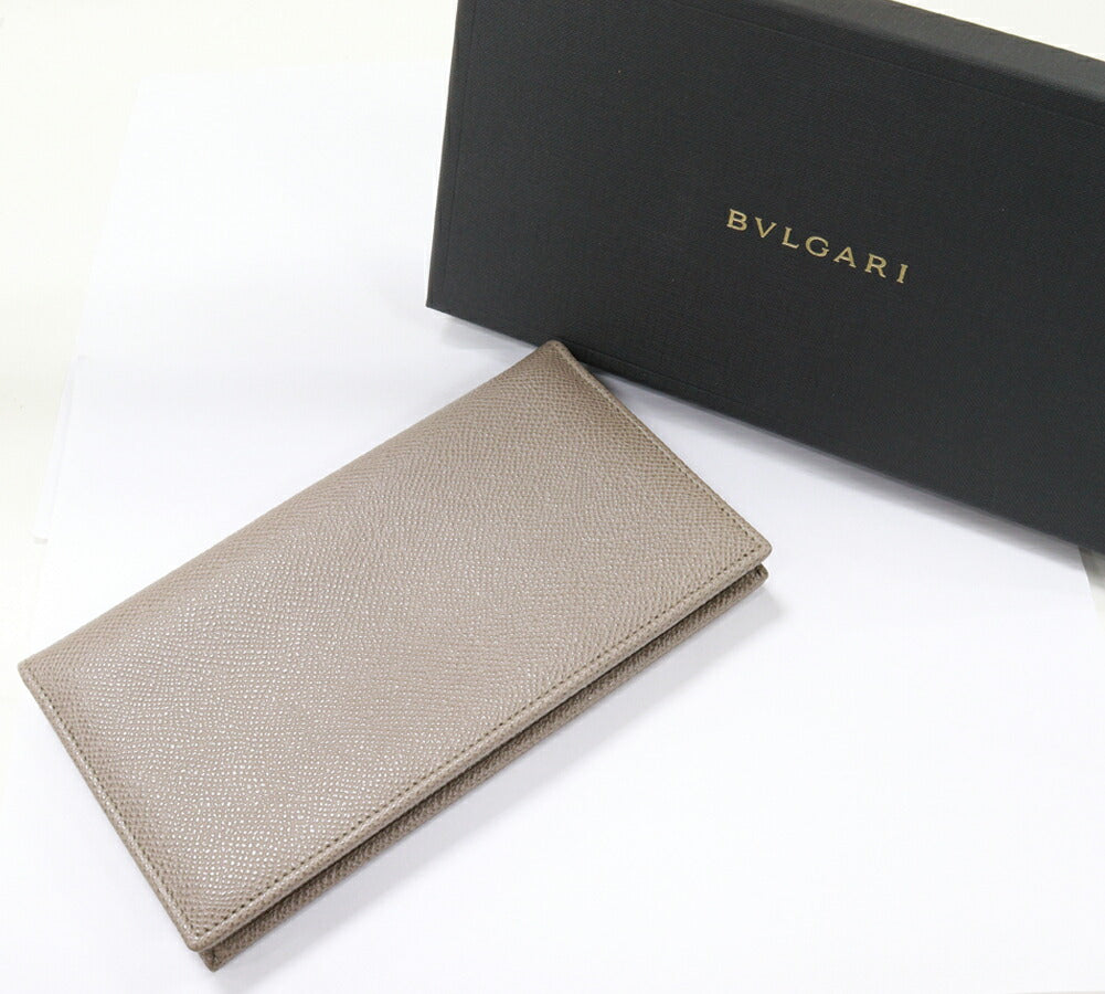 Bvlgari Grain Leather Long Wallet 30399