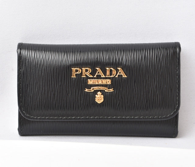 Prada Leather/Metal Key Case/Key Holder 1PG222 in Great Condition