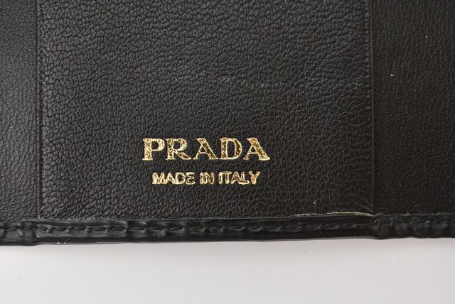 Prada Leather/Metal Key Case/Key Holder 1PG222