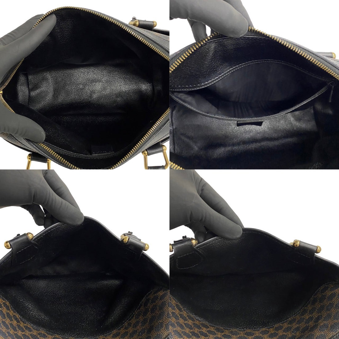 Celine Macadam Handbag  Leather Handbag in Very Good Condition