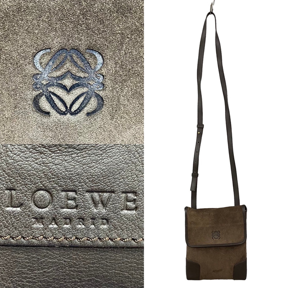 Loewe Suede Crossbody Bag Suede Crossbody Bag in Very Good Condition