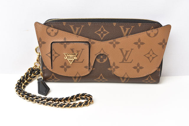 Louis Vuitton Monogram Canvas Long Wallet Zippy Wallet Shady Cat's Eye M68796